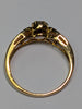 18CTGold Dual Horseshoe Diamond Ring - size N 1/2