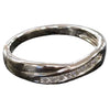 9ct white gold 2.45gram crossover aka kiss ring size N. Fully Hallmarked