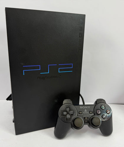 Playstation 2 with controller and wires