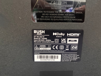 BUSH F32V6D HD DVD TV - Collection Only