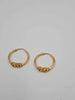Pair Of 22ct Yellow Gold Hoop Bali Earrings - 2.56 Grams
