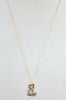 9ct Necklace with Diamond Pendant 18"