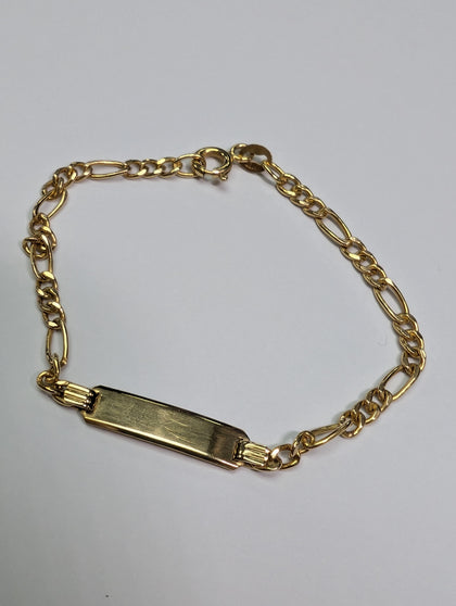 9CT Gold Baby I.D Bracelet