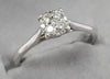 9ct white gold diamond solitaire ring 0.20ct Size Q 1/2