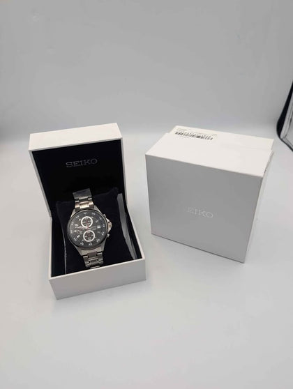 Seiko 4T57-00J0 Quartz Chronograph Watch With Steel Bracelet - Boxed **BRAND NEW**