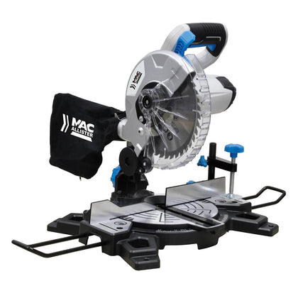 Mac Allister 1500W 220-240V 210mm Corded Compound Mitre Saw MMIS210C-B