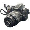 Nikon D3100 SLR Camera with 18-55mm lens, 2 replacement batteries, charger and carry case ,unboxed