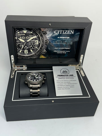 Citizen Promaster Land Black Camo Limited Edition Watch JV1008-63E