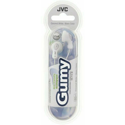 JVC HAF14 Gumy Earbud Earphones Headset White.