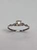 9ct Gold Diamond Ring Size O 1/2
