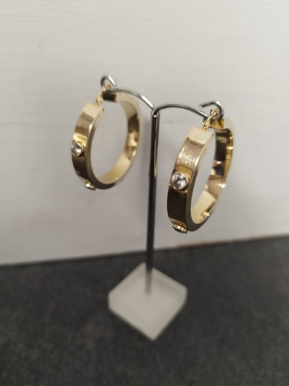 Stylish 9ct Hoop Earrings