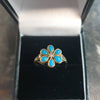 9ct Yellow Gold and Turquoise Ring