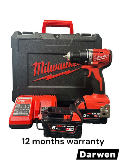 Milwaukee Next Generation M18BLPDRC-502C 18V 2 x 5.0Ah Li-Ion RedLithium Brushless Cordless Combi Drill
