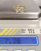 9ct Yellow & White Gold Diamond set Celtic Design Band Ring Size - 1
