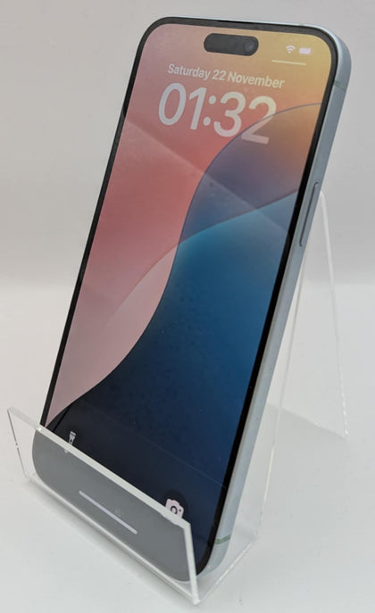 Apple iPhone 15 Pro 128GB White Titanium, Unlocked, Unboxed, Slight Dents On Case, 88%BH