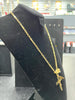 14ct Gold Link Chain (22 inches), 10.96g and 14ct Cross Pendant, 4.51g