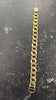 9ct vintage bark effect bracelet 9"