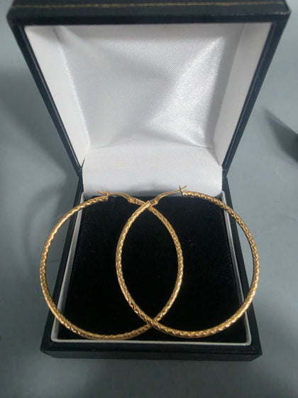 14ct earrings 4.3G 5852'' IN LENGTH