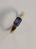 9ct Ring With Lilac Stone Size  N 1/2