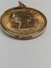 1963 FULL SOVEREIGN COIN WITH 9CT GOLD MOUNT