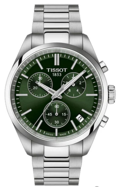 Tissot Pr100 Green Faced Watch
