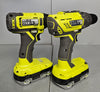 Ryobi 18V ONE Cordless Combi Drill & Ryobi R18PD3-0 + Ryobi RID18 Impact