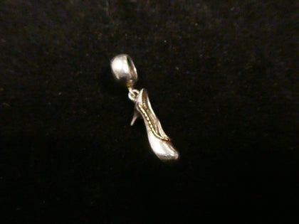 Clogau Shoe/Heel Silver/Welsh Gold Dangling charm