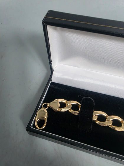 9ct Gold Bracelet 375 32.5G 9'' in Length