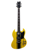 WestCreek RACER Solid Body Electric Guitar, Double Cut guitar, Rounded End Frets, Bone