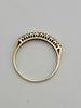 9ct Yellow Gold Ladies Ring With Alternating CZ Stones - 1.71 Grams - Size R