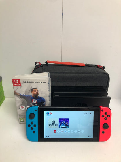 Nintendo Switch Neon With Game