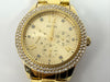 Guess Ladies bedazzle gold plated watch WL097L2