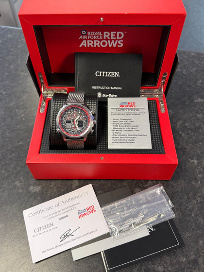 Citizen RAF Red Arrows Limited Edition Navihawk A.T Chronograph Watch