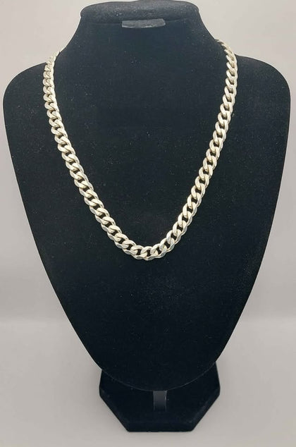 Pre-owned 925 silver chain Curb Style 73.44g 24