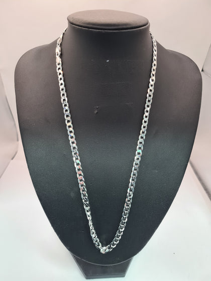 BRAND NEW SILVER CHAIN 925 , WEIGHT , 26.02G  LENGHT  23
