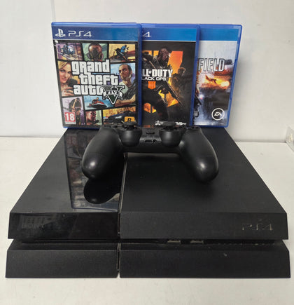 Sony PlayStation 4 500GB Console & 3 Games