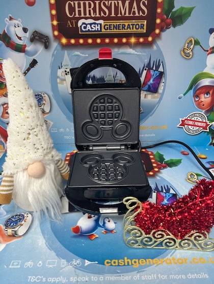 MICKEY MOUSE WAFFLE MAKER BLACK  **UNBOXED**