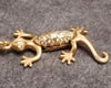 14ct Yellow Gold Curb Chain & Gecko Pendant