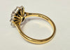 18ct Yellow Gold Ruby and Diamond Cluster Ring Size P