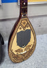 Qifteli / Cifteli plucked instrument handmade wooden brown/black including bag