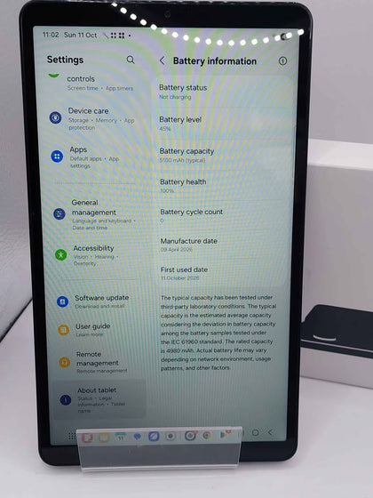 Samsung galaxy tab a 11 , SM-X130 8.7