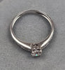 18ct White Gold diamond ring Size "i"
