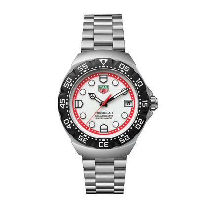 TAG Heuer Formula 1 Solargraph 38mm Mens Watch White MPN: WBY1111
