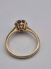 9ct Yellow Gold Single Stone Cubic Zirconia Ring - Size M - 2.18 Grams