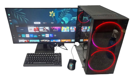 Custom i5-3470 16GB DDR3 RAM, 1TB HDD, GT 970 4GB, Windows 10 with With Keyboard and Mouse, Samsung UE27F6000F monitor