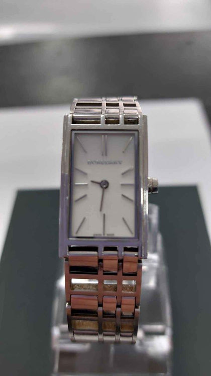 Burberry bu4601 square moti Watch stainless steel ss ladies watch.