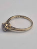 14ct Yellow Gold Solitaire Ring With CZ Stone - 2.54 Grams - Size T