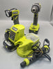 Ryobi Tool Set Drill, FlashLight, TOOL With Bag, 2 Bats And Charger