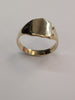 9ct yellow gold signet ring size V