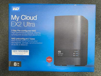 Wd 8tb My Cloud Ex2 Ultra 2-bay Nas - Network Attached Storage Boxed.